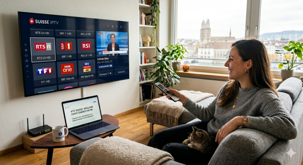 Quel abonnement IPTV Suisse offre les chaînes locales et internationales en HD4K