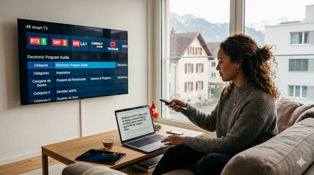 Quels critères vérifier avant d'acheter un abonnement IPTV en Suisse